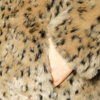 Faux Fur Leopard Coat - Thumbnail 4