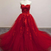 SP1360,Generous Prom Dress,Floral Prom Dress, Quinceanera Prom Dress,Fashion Prom Dress,Cheap Party Dress,2020 Evening Dress - Thumbnail 1