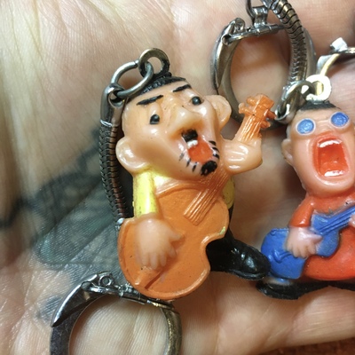Vintage mop top figures keychains 1.5" figure