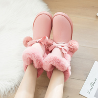 Cute Warm Pom-Pom Snowboots - Thumbnail 1