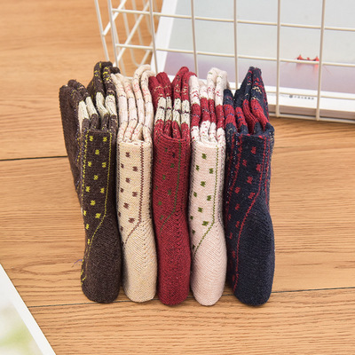  5-pack elk socks christmas women's crew socks