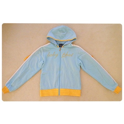 Girls baby phat aqua/gold jacket