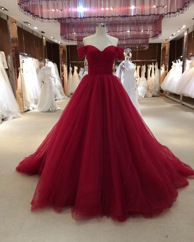 SP1375,Sexy Off Shoulder Sleeves Prom Dress,Burgundy Evening Dress