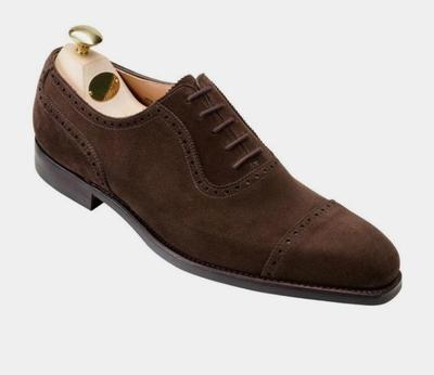 Decent Chocolate Brown Cap Toe Oxfords Lace Up Office Wear Men's Shoes 