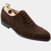 Decent Chocolate Brown Cap Toe Oxfords Lace Up Office Wear Men's Shoes  - Thumbnail 1