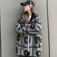 Free Shipping-PAISLEY PRINT REVERSIBLE JACKET - Thumbnail 1