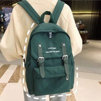 Black Waterproof Stylish Backpack School Bag - Thumbnail 1