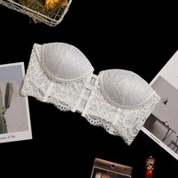Padded Push up Sexy Lace Bralette Top - Thumbnail 5