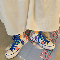 Colorful Bear Canvas Shoes - Thumbnail 3