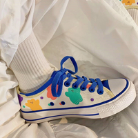 Colorful Bear Canvas Shoes - Thumbnail 9
