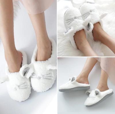 Cute Cat Fluffy Warm Slippers