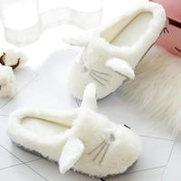 Cute Cat Fluffy Warm Slippers - Thumbnail 2