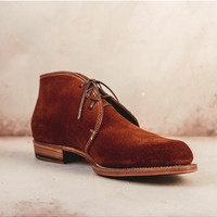 Handmade Men Brown Suede Ankle Boots With Lace up Closure, Suede Boots - Thumbnail 2