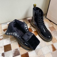 Black Leather Unisex Ankle Boots - Thumbnail 7