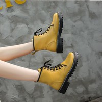 Stylish 3 Colors Combat Boots - Thumbnail 1