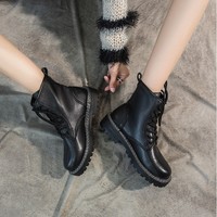 Stylish 3 Colors Combat Boots - Thumbnail 6