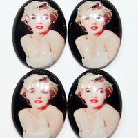 4 of 40x30 mm Acrylic Transferware Marilyn Monroe, Very Beautiful, Glamorous and Colorful Wow - Thumbnail 2