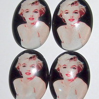 4 of 40x30 mm Acrylic Transferware Marilyn Monroe, Very Beautiful, Glamorous and Colorful Wow - Thumbnail 3