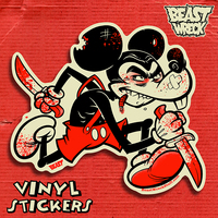 MURDER MOUSE Vinyl Sticker - Thumbnail 1