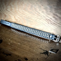 2 Row Small Dome Studs Cuff - Thumbnail 4