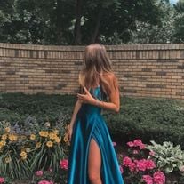 SP1300,A-Line Simple Stunning Long Prom Dresses Formal Evening Gowns