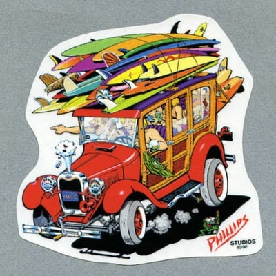 Woody sticker by jim phillips sr. (full color silkscreened clear vinyl) - Thumbnail 1