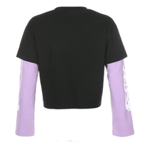 Free Shipping-GOTHIC FAKE 2 PIECES FLAME PRINT SWEATSHIRT  - Thumbnail 4