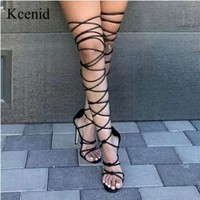 Sexy Summer Lace up Ladies Gladiator Sandals - Thumbnail 1