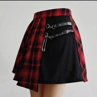 Harajuku Gothic Plaid Skirts - Thumbnail 5