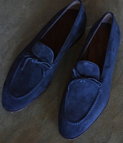 Decent Navy Tassels Moccasin Formal Wear Suede Christmas Sale Shoes For Gentlemen