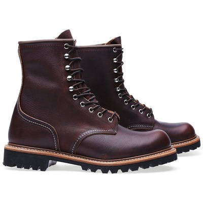 Handmade military combat leather boots men original desert boots ankle high - Thumbnail 1