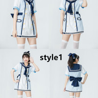New pirate unawakened cos costume sailor suit navy suit Nicole Rin Haiweinan bird daily suit (composition: dress + pannier skirt + socks) - Thumbnail 1