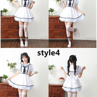 New pirate unawakened cos costume sailor suit navy suit Nicole Rin Haiweinan bird daily suit (composition: dress + pannier skirt + socks) - Thumbnail 4