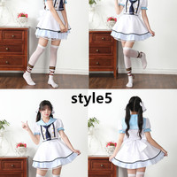 New pirate unawakened cos costume sailor suit navy suit Nicole Rin Haiweinan bird daily suit (composition: dress + pannier skirt + socks) - Thumbnail 5