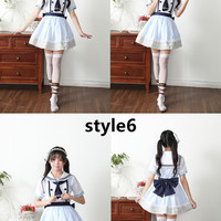 New pirate unawakened cos costume sailor suit navy suit Nicole Rin Haiweinan bird daily suit (composition: dress + pannier skirt + socks) - Thumbnail 6