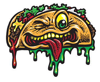 Taco Freak sticker