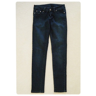 Blue asphalt skinny jeans