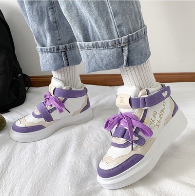 Japanese Kawaii Purple and Pink Sneakers