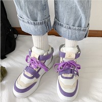 Japanese Kawaii Purple and Pink Sneakers - Thumbnail 1
