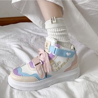 Japanese Kawaii Purple and Pink Sneakers - Thumbnail 5