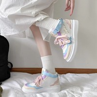 Japanese Kawaii Purple and Pink Sneakers - Thumbnail 7