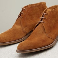 Classic Adult Handmade Stitch Brown Chukka Suede Lace Up Hiking Formal Wear Boot - Thumbnail 1