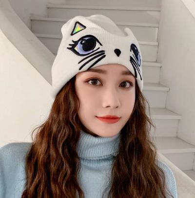 Cute Cat Face Beanie