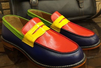 Men Multi Color Loafer Shoes
