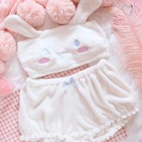 Kawaii Cartoon Rabbit Dog Plush Pajama Set - Thumbnail 3