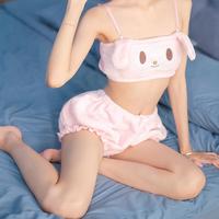 Kawaii Cartoon Rabbit Dog Plush Pajama Set - Thumbnail 1