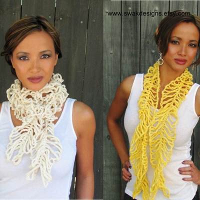 Scaletta cotton scarf in sea foam green or choose your color