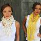 Scaletta Cotton Scarf in Sea Foam Green or CHOOSE Your Color-1