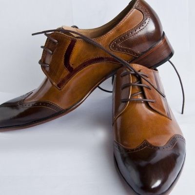 Outclass oxfords two tone wingtip lace up men's christmas limited edition sale shoes - Thumbnail 3