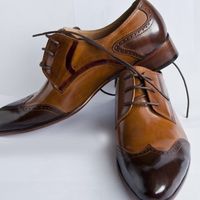Outclass Oxfords Two Tone Wingtip Lace Up Men's Christmas Limited Edition Sale Shoes - Thumbnail 1